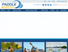 Tablet Screenshot of paddleboston.com